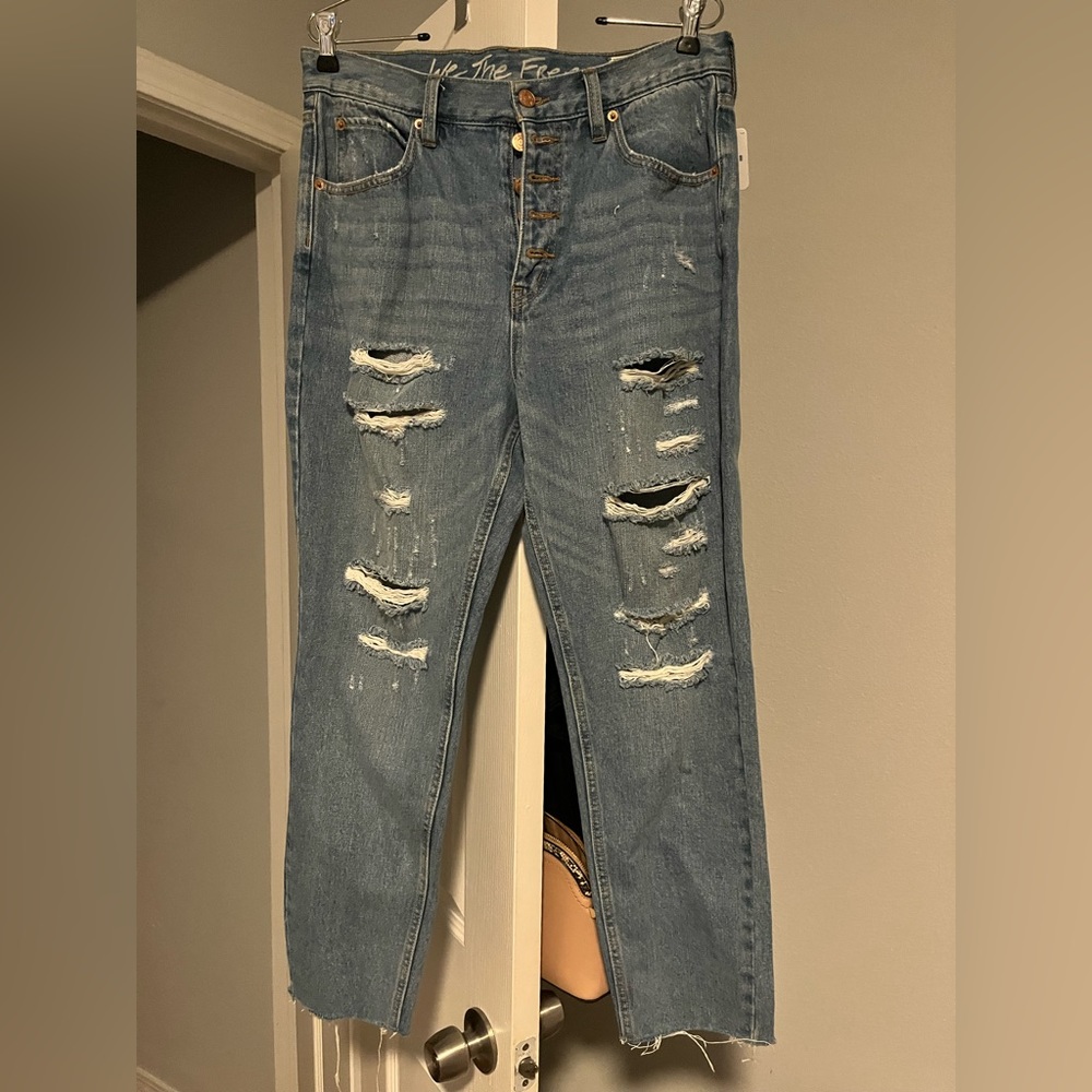 Free People distressed jeans